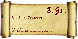 Bielik Zsuzsa névjegykártya